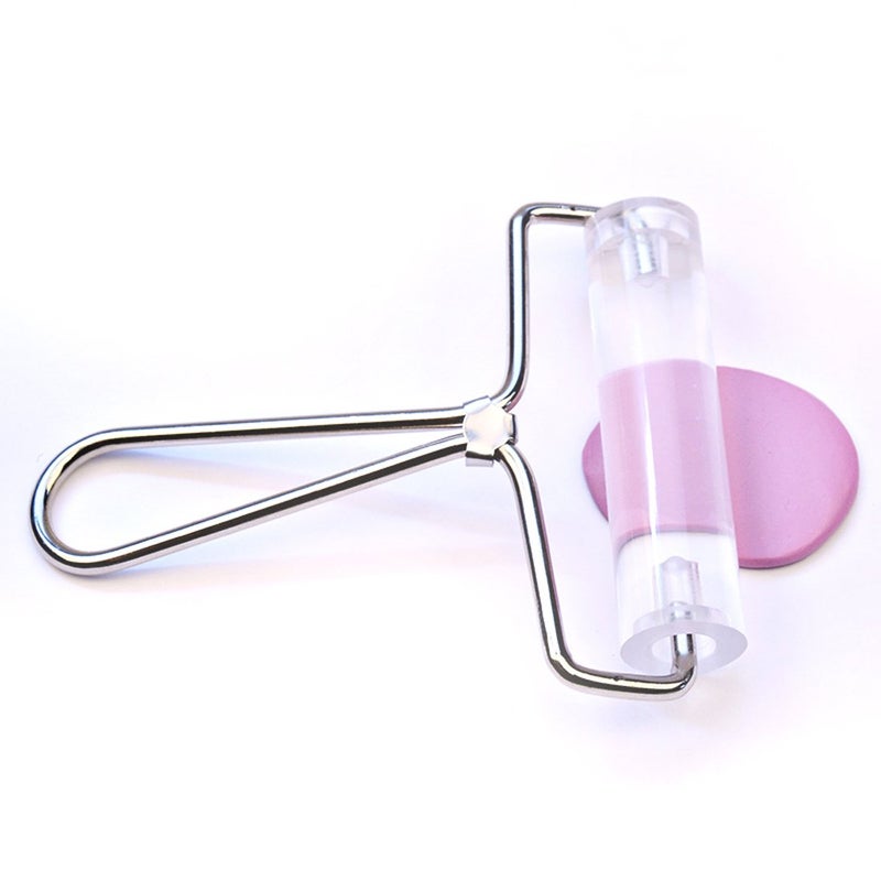 mofa Acrylic Clay Roller,Durable Transparent Rolling Pin Polymer Clay Stamping Tool Roller Brayer Pasta Roller (Large) - Image 1